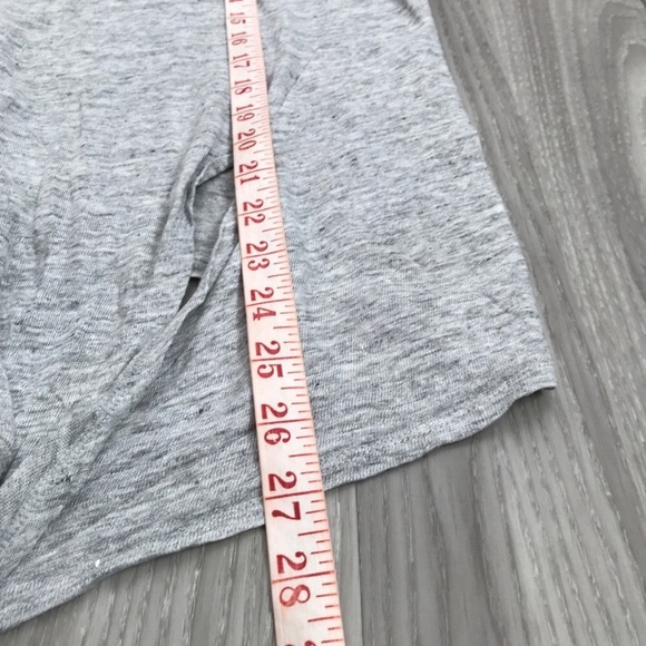 BANANA REPUBLIC WOMENS SHIRT 100% LINEN GRAY TIE FRONT SMALL - Picture 5 of 9